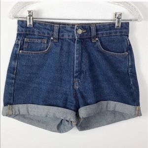 Zara Jean Shorts High Rise Cuffed 2